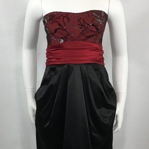 Eclipse Strapless Satin Dress